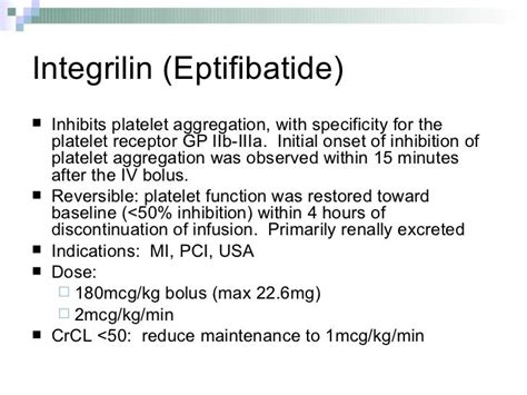 integrilin drip protocol.